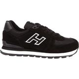 Hammer Jack 19250 Siyah Hakiki Deri Kadin Erkek Günlük Spor Ayakkabi Sneaker Kalin Taban Unisex