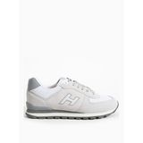 Hammer Jack Beyaz - Gri Erkek Deri Sneaker PERU M AYAKKABI