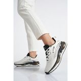 Hammer Jack Beyaz Siyah Fileli Hafif Esnek Unisex Spor Ayakkabı 101 25087-G - Beyaz - Hafif Siyah