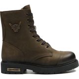 Hammer Jack Haki Dock Step Kadın Bot 102 18505-G Haki Deri Malzeme ile Su Geçirmez Kışlık Kullanım