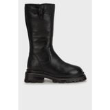 Hammer Jack Janet Hakiki Deri Logolu Bayan Çizme 102 24650-Z Black Deer Floter