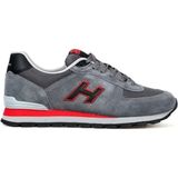 Hammer Jack Orthopedix Peru 102 19250 36-40 Serisi Deri Unisex Sneaker Spor Ayakkabı - Mint Gri - Kırmızı