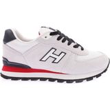 Hammer Jack Peru Hakiki Deri Kirli Beyaz-Kırmızı Kadın Spor Ayakkabı - Çok Renkli