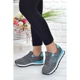 Hammer Jack Peru Kadın Sneaker Spor Ayakkabı 19250 Gri Turkuaz V17