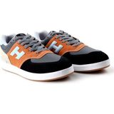 Hammer Jack Poreno Erkek Günlük Sneakers Ayakkabı - Siyah - Turuncu