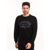 Hammer Jack Siyah Erkek U Düz Sweatshirt ODİN ERKEK SWEAT