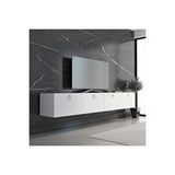 Hamper Tv Ünitesi Beyaz Gold 180 Cm