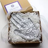 Hamsa Çubuk Tütsülük Hediyelik Kutusunda (gümüş)