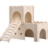 Hamster Hideout Kafesi Aksesuarları - Suriye Cüce Gerbiller ve Fare Fareleri Sıçan Diğer Küçük Hayvanlar Vb. Için Hamster Evi ve Habitat Ahşap Hide Hu