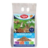 Hamsterlar için%100 Biyobozunur Kafes Altlığı - Yavru/Yetişkin Astımlı ve Alerjik Hamster için Uygun - Kimyasal İçermeyen Çam Peleti 2 Kg 4 L (5)