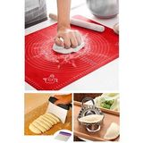 Hamur Açma Matı 45x65 + Mantı Kesme Ve Hamur Içi Katlama Seti+ Hamur Kesme Aparatı Spatulası