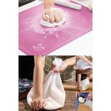 Hamur Açma Matı(50X40) Ve Hamur Yoğurma Torbası(21X28) 2li Set