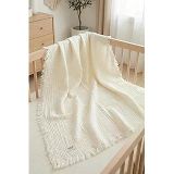 HAMUR Bebek Muslin Pıke 85x100 cm Ekru%100 Pamuklu
