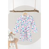 Hamur Bird Renkli Kapşonlu Bebek Çocuk Bornozu - 4 - 6 Yaş