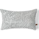 Hamur Bohem Tasarım Punch Panç Desen Dekoratif Kırlent Kılıfı Forest Gri 28x50 cm Yumuşak Dokulu