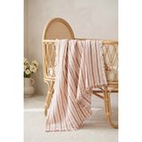 Hamur Çift Katlı Müslin Bebek Pike Örtü Yenidoğan Battaniyesi 85X95 cm Bebek Pikesi Puset Örtüsü Kiremit - 85 x 95 cm