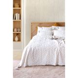Hamur Iskandinav Yatak Örtüsü Seti Çift Kişilik Set Bohem Punch Panç Desen Lotus Ekru - 230 x 240 cm