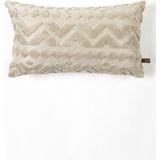 Hamur Letta Natural Punch Panç Desen Dekoratif Kırlent Kılıfı 28x50 cm Yumuşak ve Şık Tasarım