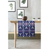 HAMUR Masa Runner Yıkanabilir Sofra Masa Salon Mutfak Masası Sehpa Masa Runnerı 40X140 cm Reine Mor
