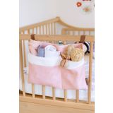 HAMUR Pratik Askılı Organizer Bebek Arabası Beşik Kenar Fluffy Organizer Solid Pembe