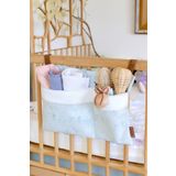 HAMUR Pratik Askılı Organizer Bebek Arabası Beşik Kenar Fluffy Organizer Solid Yeşil