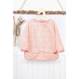 Hamur Proof Uzun Kollu 2-4 Yaş Sıvı Geçirmez Etkinlik Mama Aktivite Anaokul Kreş Bebek Çocuk Önlüğü Pastel - 2 - 4 Yaş - Pudra