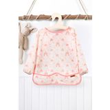 HAMUR Proof Uzun Kollu 6-24 Ay Sıvı Geçirmez Etkinlik Mama Aktivite Anaokul Kreş Bebek Çocuk Önlüğü Cream