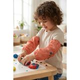 HAMUR Sıvı Geçirmez Lastikli Bebek Mama Beslenme Kolluğu Seti Çocuk Aktivite Etkinlik Kol Kılıfı Love