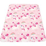 Hamur Unicorns 100 x 150 cm Yumuşak Oyun Matı Renkli Bebek Çocuk Halısı Katlanabilir Özellik