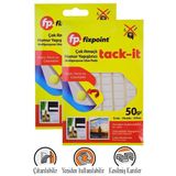 Hamur Yapıştırıcı Tack-İt 50Gr 2 Paket Fixpoint 65 Parça Macun Sakız Yapıştırıcı Takıt Çerçeve Afiş Duvar İz Bırakmaz