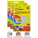 Hamur Yapıştırıcı Tack-İt 50Gr 3 Paket Fixpoint 65 Parça Macun Sakız Yapıştırıcı Takıt Çerçeve Afiş Duvar İz Bırakmaz