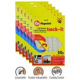 Hamur Yapıştırıcı Tack-İt 50Gr 6 Paket Fixpoint 65 Parça Macun Sakız Yapıştırıcı Takıt Çerçeve Afiş Duvar İz Bırakmaz