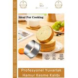 #Hamurkalıbı Paslanmaz Çelik Profesyonel Mantı Kurabiye Donut Kesici Eşit Yuvarlak Hamur Kesme Kalıbı