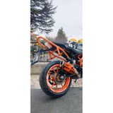 Hamza Motors KTM Duke 125 Uyumlu Arka Koruma Demiri 2021–2023 Model Turuncu