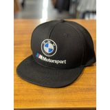 Hamze Bmw Motorsport Nakışlı Siyah Hip Hop Snapback Rapper Basket Şapka Siyah