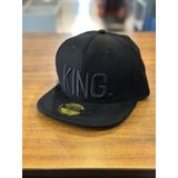 Hamze Kıng Nakışlı Siyah Hip Hop Snapback Rapper Basket Cap Şapka Siyah