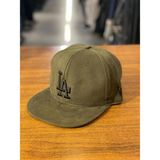 Hamze La Los Angeles Nakış Hip Hop Snapback Rapper Basket Beyzbol Cap Şapka - 58 cm - Haki