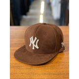Hamze Ny Yankees Kahverengi Hiphop Snapback Rapper Basket Cap Şapka Kahverengi