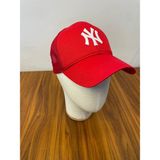 Hamze Ny Yankees Nakış Fileli Trucker Beyzbol Cap Şapka - Standart - Kırmızı