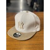 Hamze Ny Yankees Nakışlı Beyaz Bej Hip Hop Snapback Rapper Cap Şapka