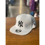 Hamze Ny Yankees Nakışlı Hip Hop Snapback Rapper Basket Cap Şapka - 58 cm - Beyaz