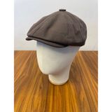 Hamze Peaky Blinders Tommy Shelby Ingiliz Model Keten Yazlık Kasket Şapka - Standart - Kahverengi