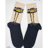 Hamze Soket Çorap Renkli Karakterli Unisex 37-44 Numara - 37 - 44 - Gri