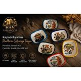 Han Cappadocia Collection Kapadokya Çerezlik,sosluk,reçellik,zeytinlik,baharatlık,kahvaltılık Sunum Kaseleri 6 Lı Dikdörtgen