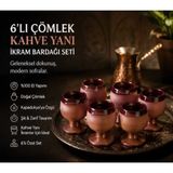 Han Cappadocia Collection Kapadokya Çömlek Meşrubat-Kahve Yanı Ikram Bardağı Seti 6 'lı - Kahverengi