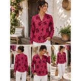 Han Collection Kadın Gömlek Uzun Kollu Ince %100 Pamuk - 2XL