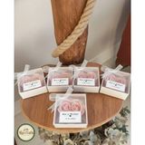 Han Crafts 10'lu Hediyelik Mum Kalp Şeklinde Gül Mum Düğün, Nişan, Baby Shower, Kına, Söz, Nikah Hediyeliği - Açık Pembe