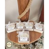 Han Crafts 10'lu Hediyelik Mum Kalp Şeklinde Gül Mum Düğün, Nişan, Baby Shower, Kına, Söz, Nikah Hediyeliği - Beyaz - Vanilya