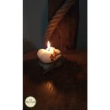 Han Crafts Hediyelik Süslemeli Kokulu Bubble Mum Nikah, Düğün, Kına, Doğum, Baby Shower Hediyeliği - Beyaz - 1 Adet