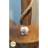 Han Crafts Hediyelik Süslemeli Kokulu Bubble Mum Nikah, Düğün, Kına, Doğum, Baby Shower Hediyeliği - Beyaz - 100 Adet
